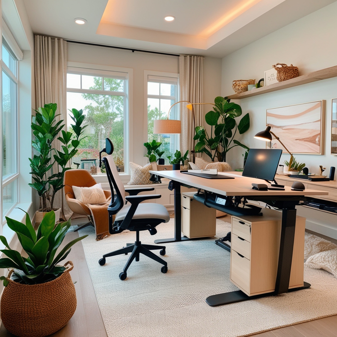 What are the latest trends in home office design?