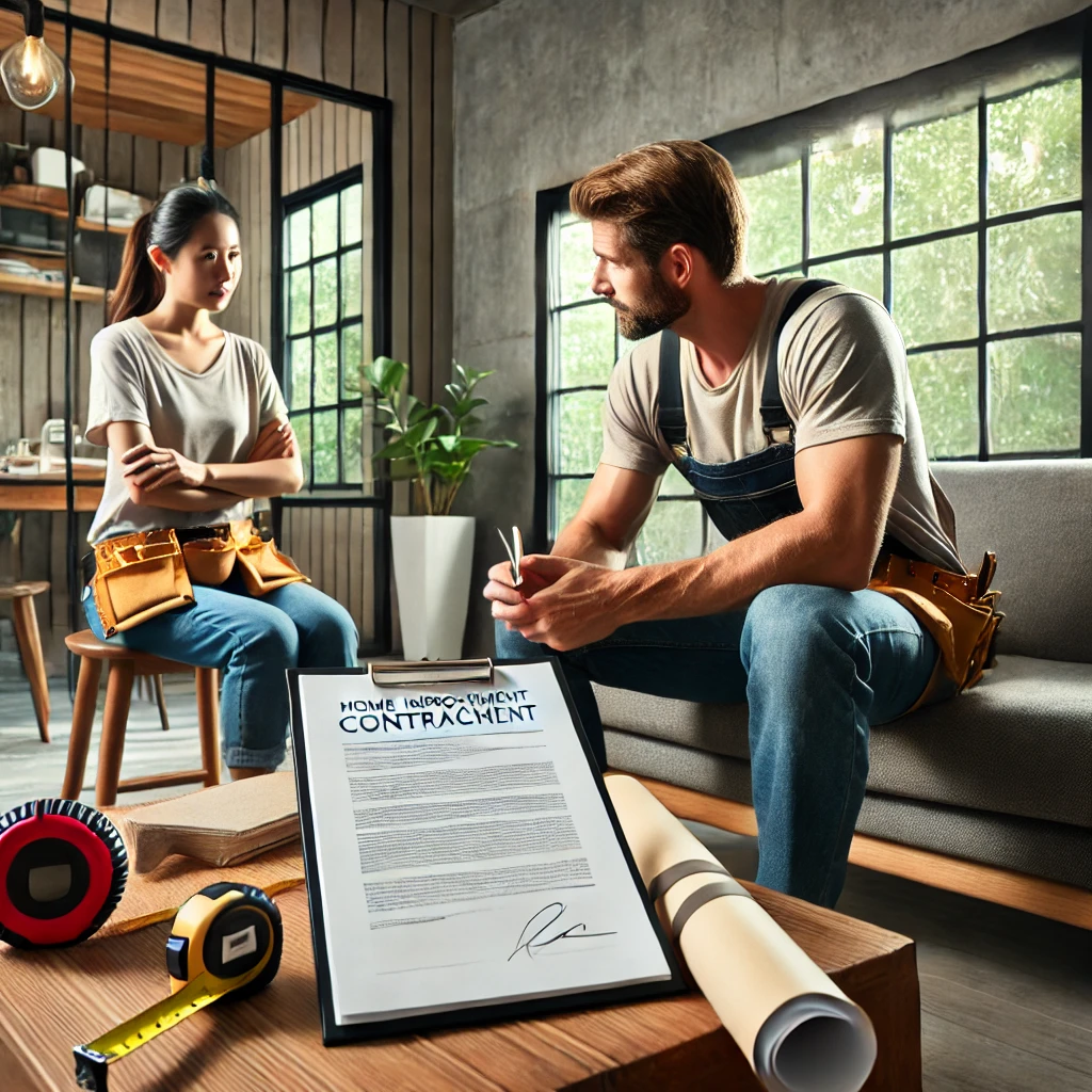 What should I consider when hiring a home improvement contractor?